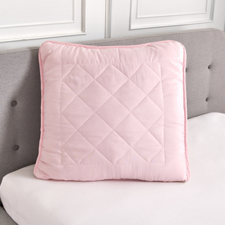 Kopfkissen versteppt rosé 80x80cm Eldo